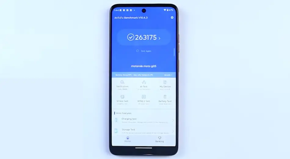 motorola moto g05 antutu benchmark