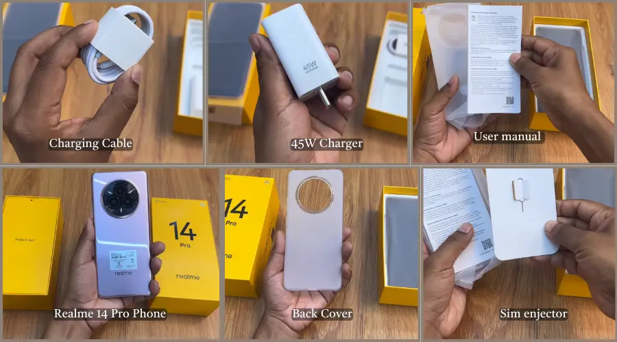 realme 14 pro box content