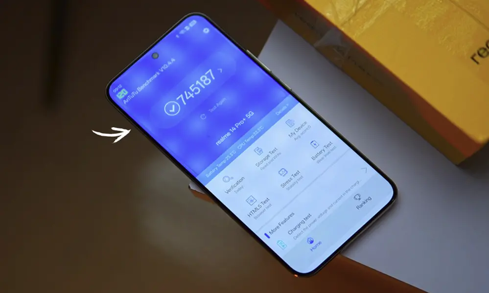 realme 14 pro plus antutu benchmark geekbench score