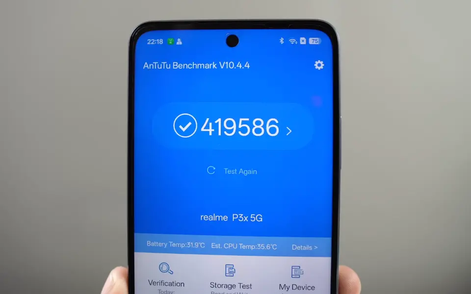 Realme p3x antutu benchmark